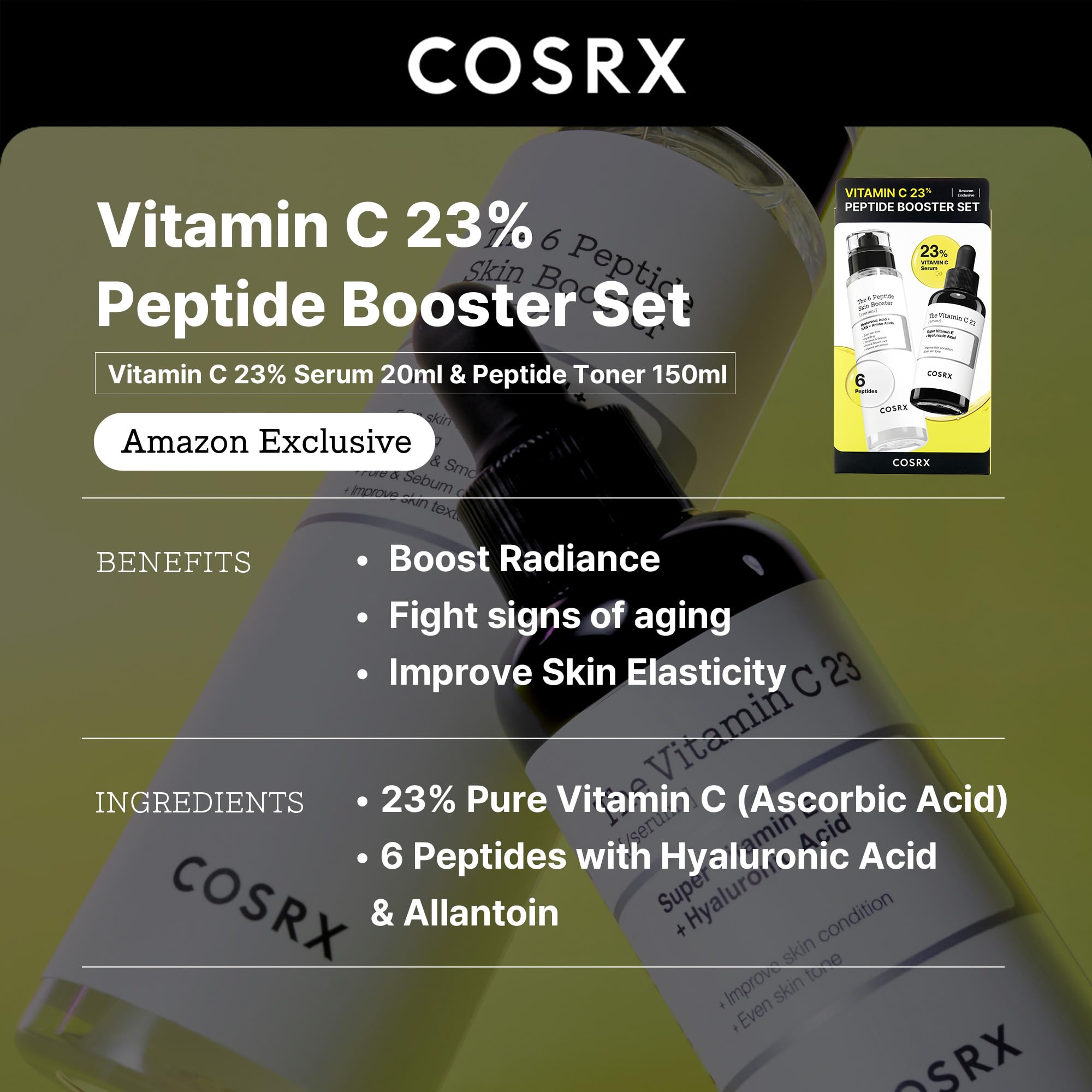 COSRX tonico potenciador de peptidos mejora elasticidad y luminosidad