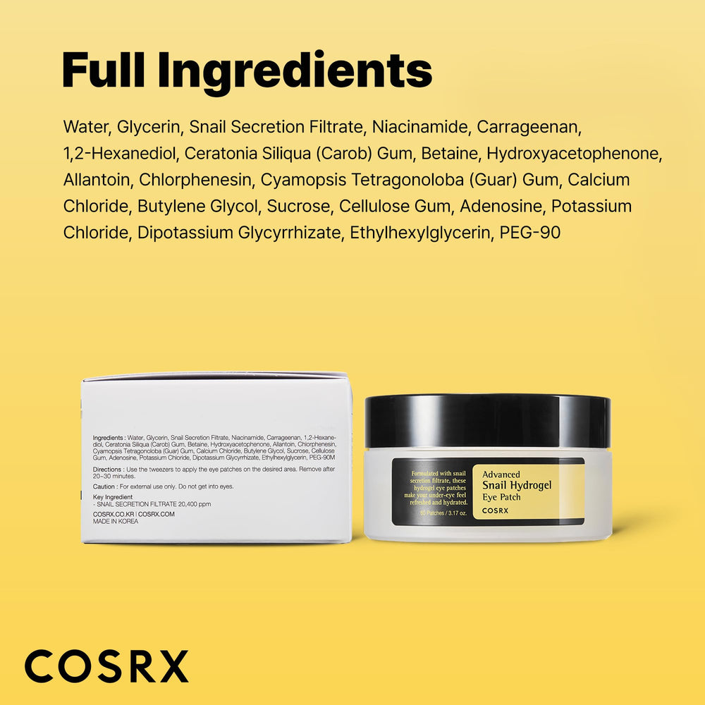 Uso recomendado: sesiones de 15 minutos con parche ojos COSRX.