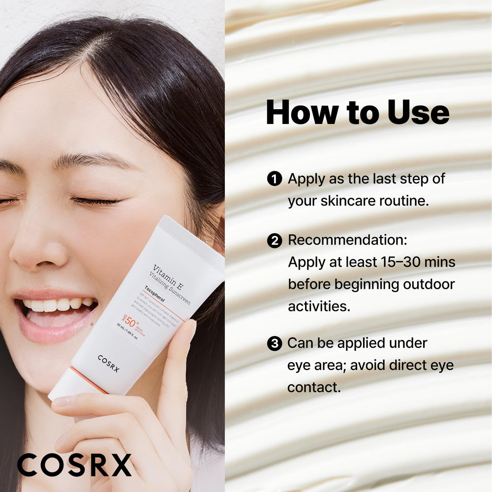 COSRX protector solar con acabado semimate para controlar brillos diarios.