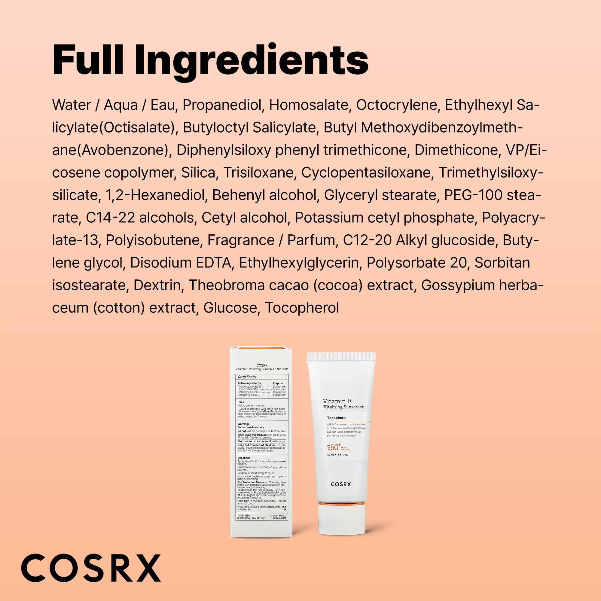 COSRX protección diaria facial para maquillaje y piel sensible.