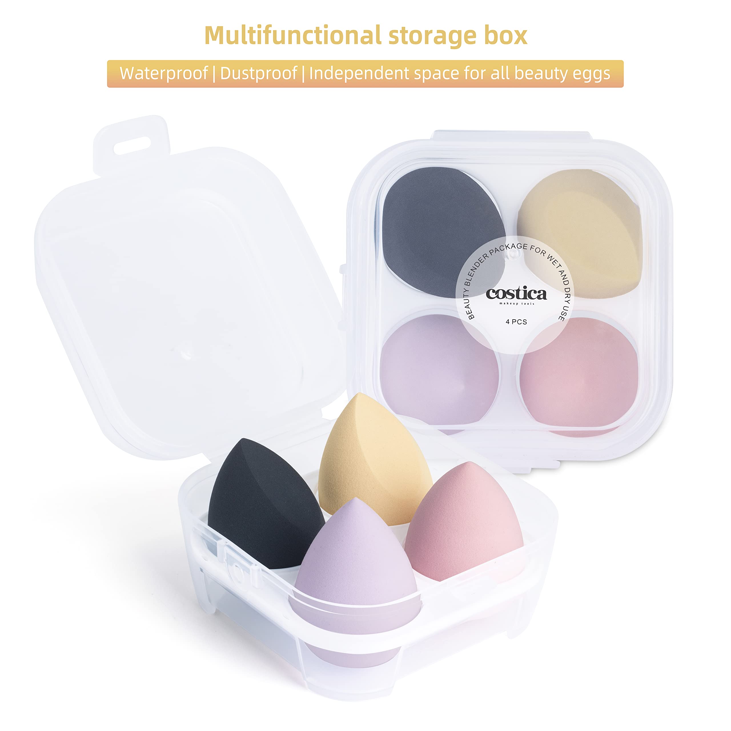 Costica esponja maquillaje ideal como regalo con estuche elegante.