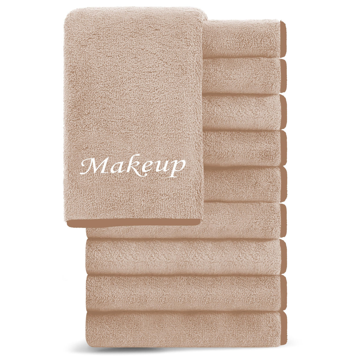 Cosy Family toallitas desmaquillantes de microfibra marrón, limpieza facial suave y eficaz