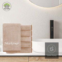 Cosy Family paño de limpieza de dedo microfibra marrón para una exfoliación suave