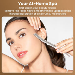 COSYLIFE rasuradora dermaplaning para rostro, exfoliación suave y rápida.