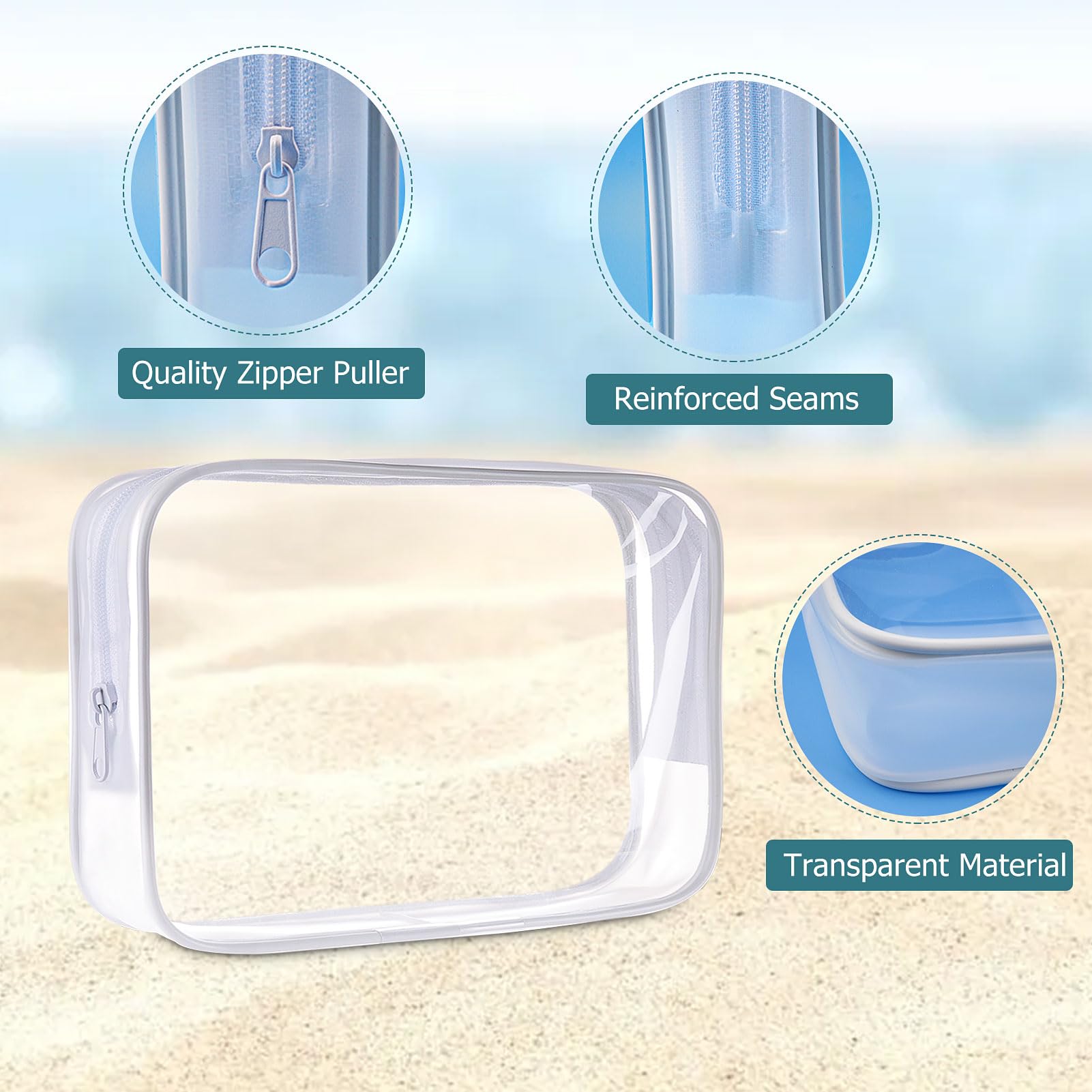 Bolsa transparente de Cosywell para viaje y organización