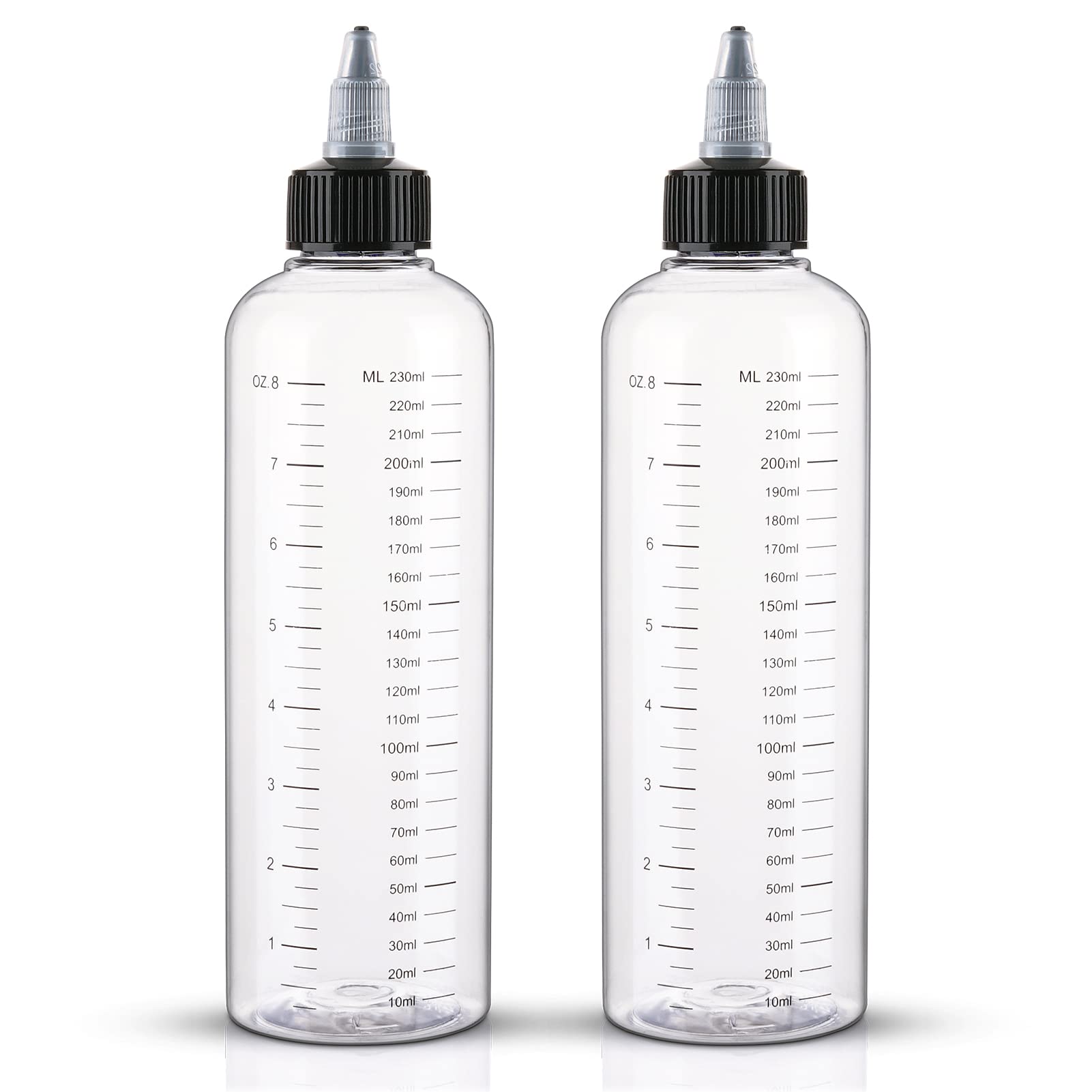Cosywell botellas aplicador cabello 250 ml para dosificación precisa durante tintes