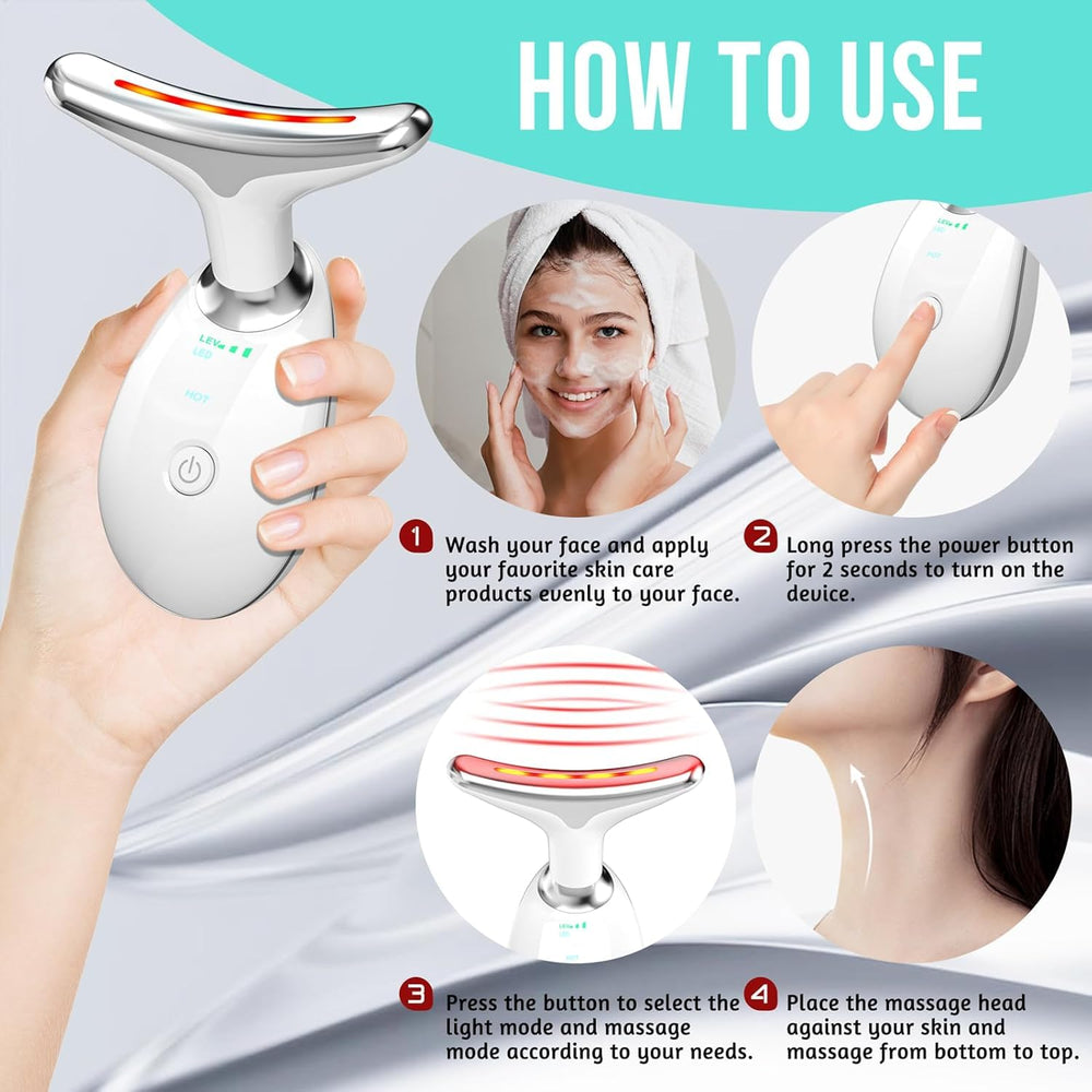 Cotsoco masajeador facial 7 en 1, diseño portátil para viajes.