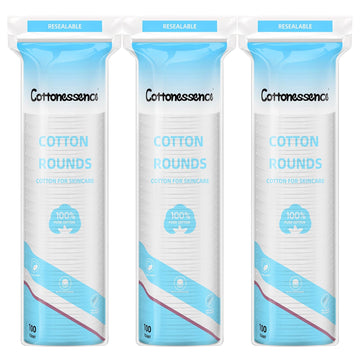 Cottonessence desmaquillante facial: disco de algodón suave para piel sensible.