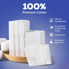 Cottonessence diseño doble cara para ahorro de agua y mayor absorción.