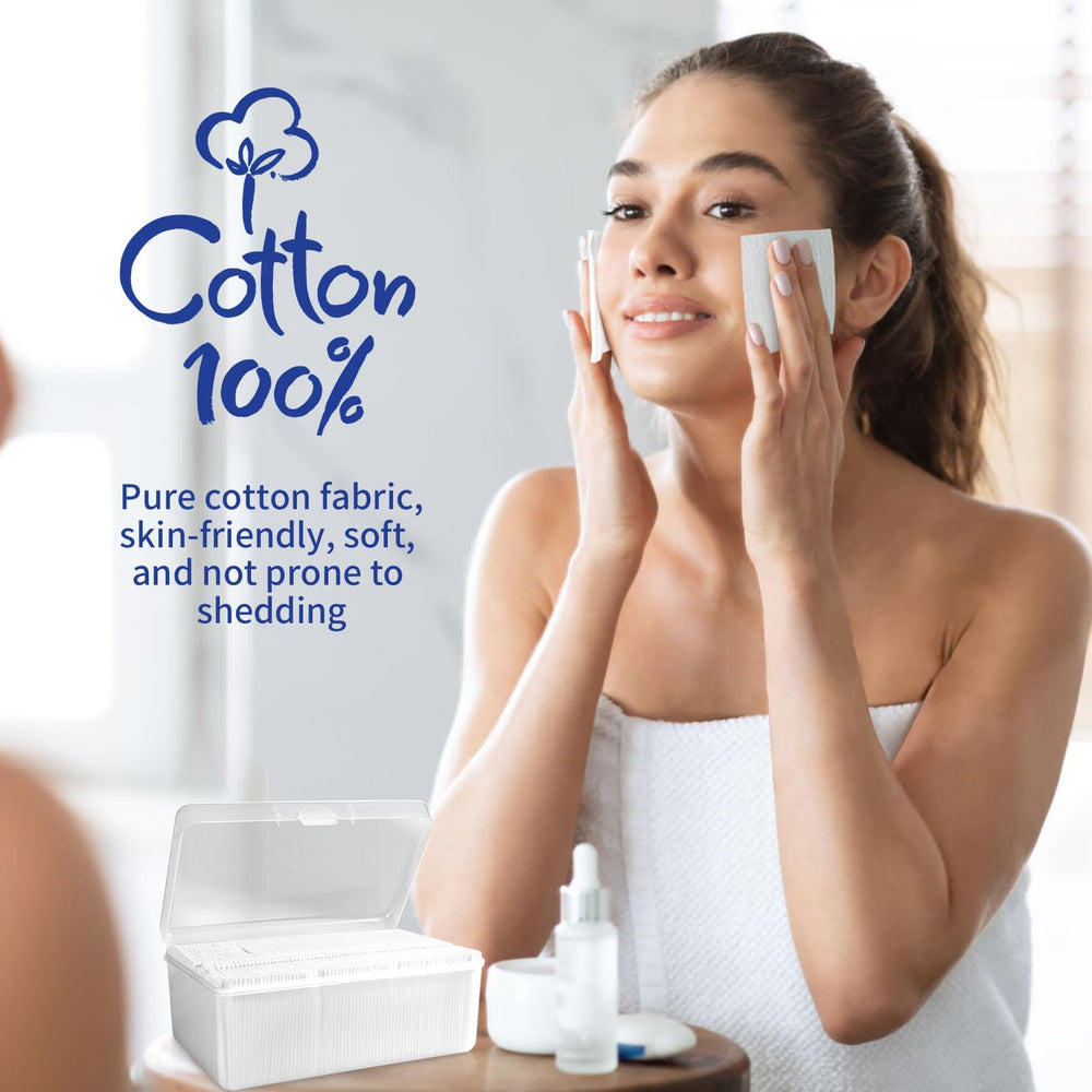 Cottonessence piel sensible: sin pelusas para una limpieza delicada.