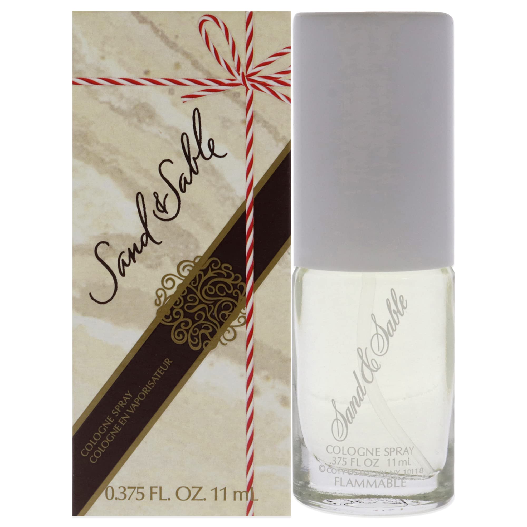 Coty Sand y Sable EDC mini botella de 11 ml, fragancia floral para uso diario.