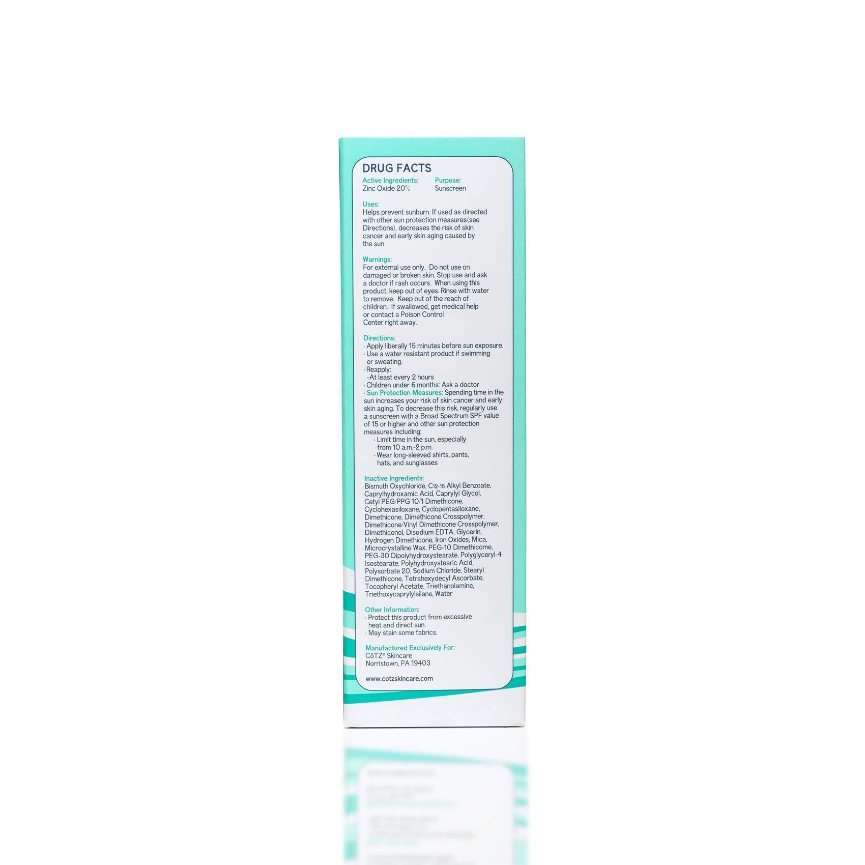 CoTZ – Hydratation légère pour le visage, usage quotidien.