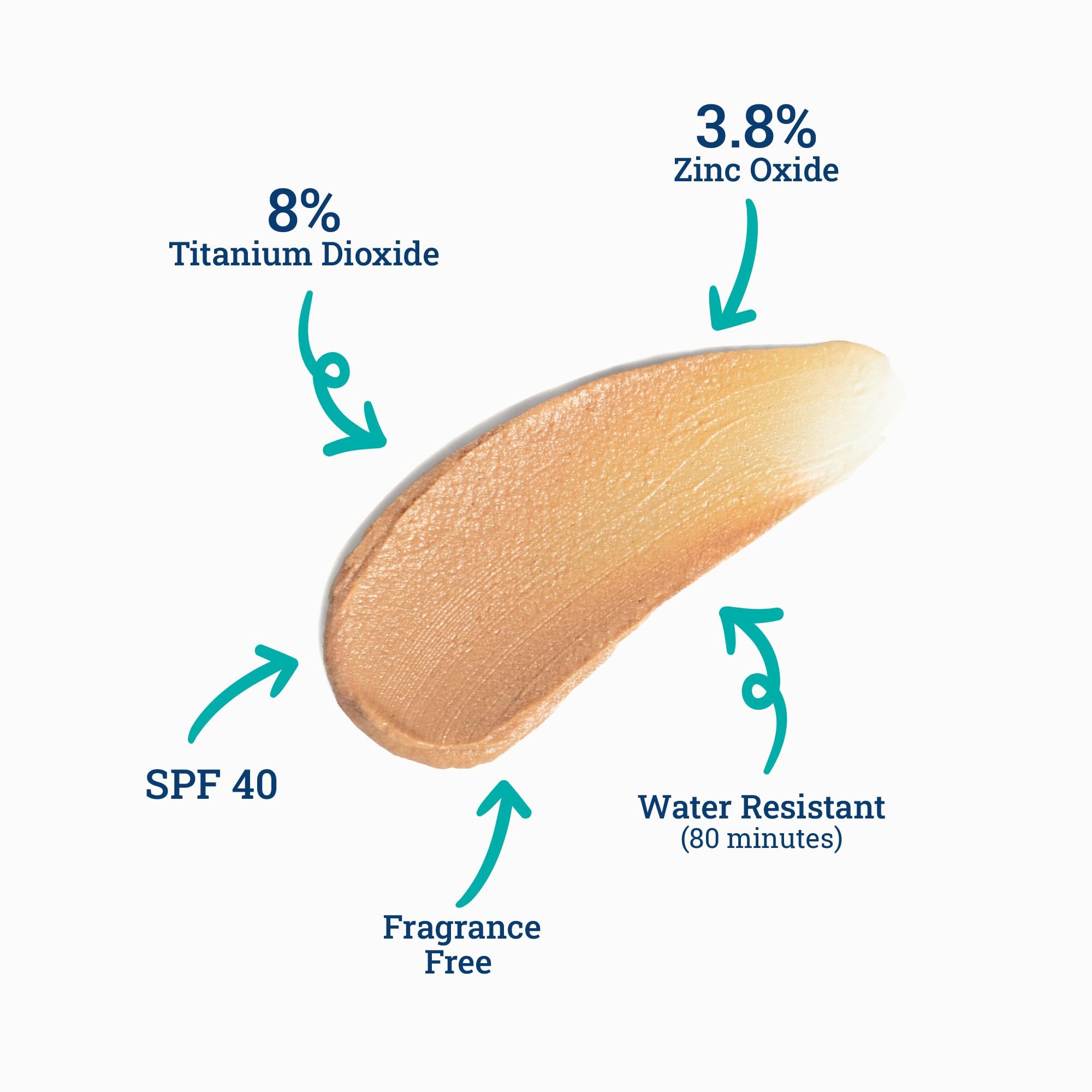 CoTZ protection solaire minéral SPF40 PA+++ pour visage.