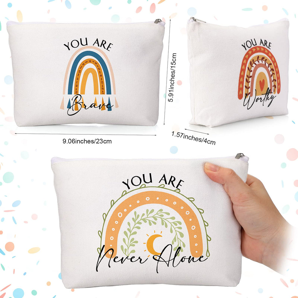 Bolsas Coume arcoíris pastel para acceso rápido a cosméticos.