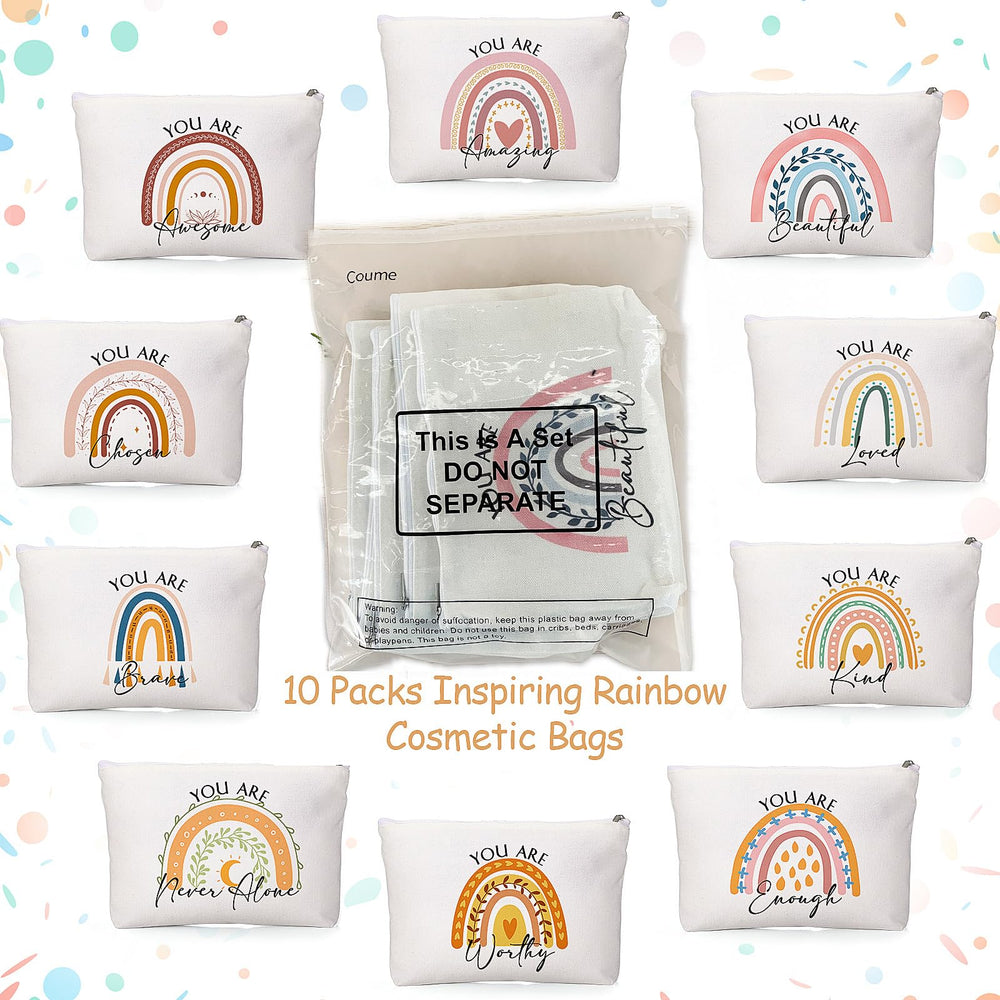 Pack de regalos Coume para amigas y familiares, colores vibrantes.