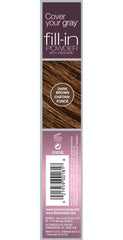Cover Your Gray Fill In Powder Dark Brown, aplicador con pincel facilita cobertura en áreas de cabello fino.