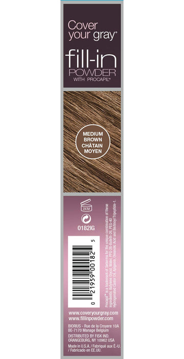 Cover Your Gray polvo mate mediano marron para difuminado natural en raices.