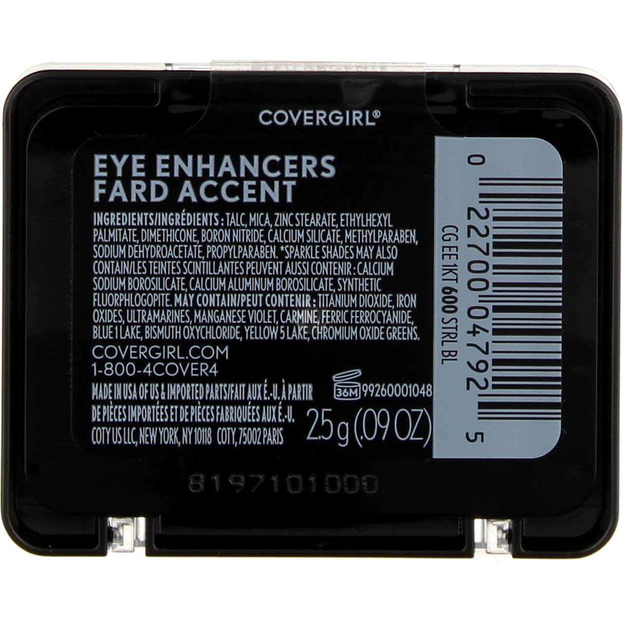 Aplicación de sombras COVERGIRL 04792 600ster para realzar los ojos con precisión.