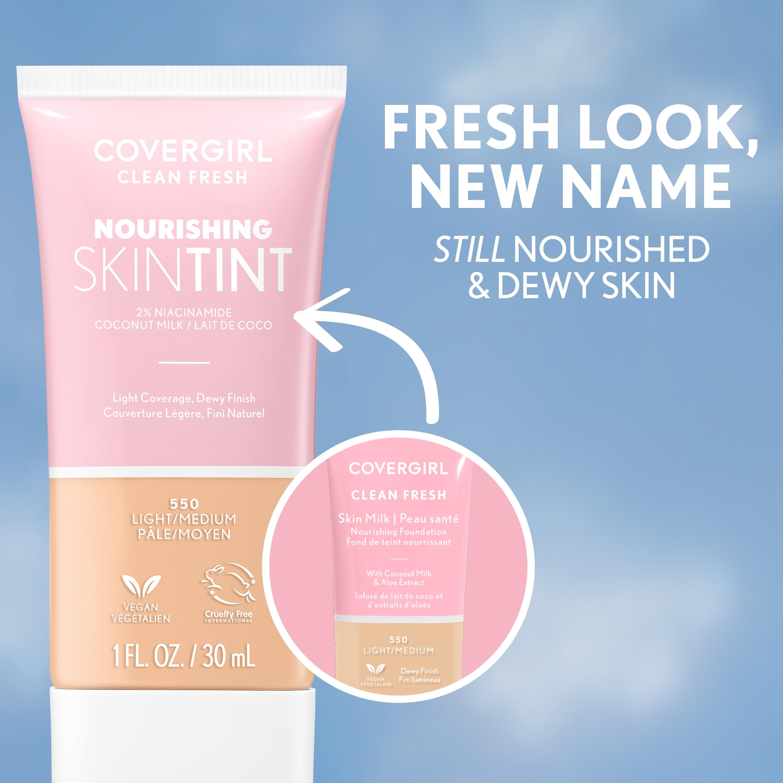 COVERGIRL acabado luminoso que complementa cualquier tono de piel