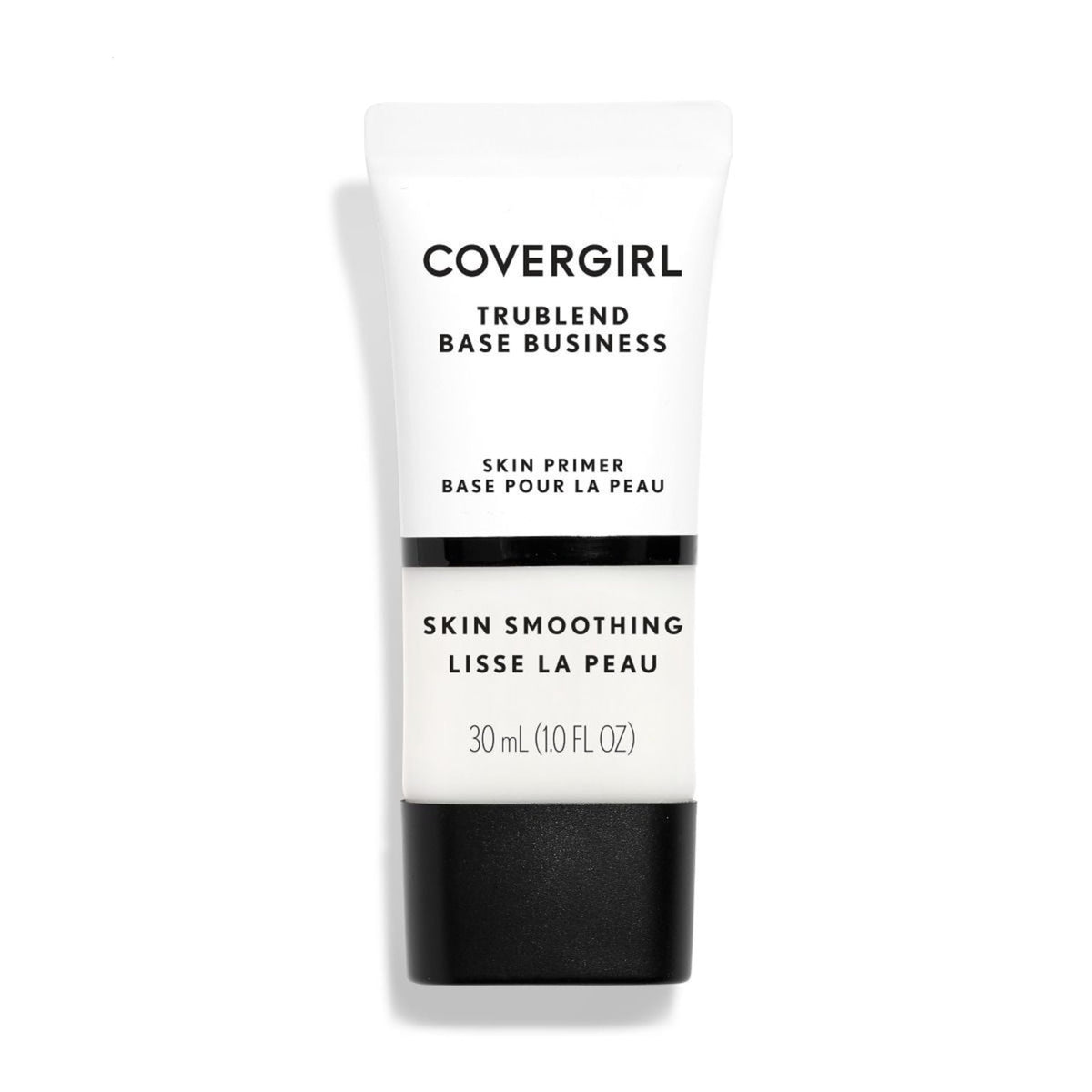 COVERGIRL Base Business Primer: empaque compacto con dispensador práctico para uso diario.