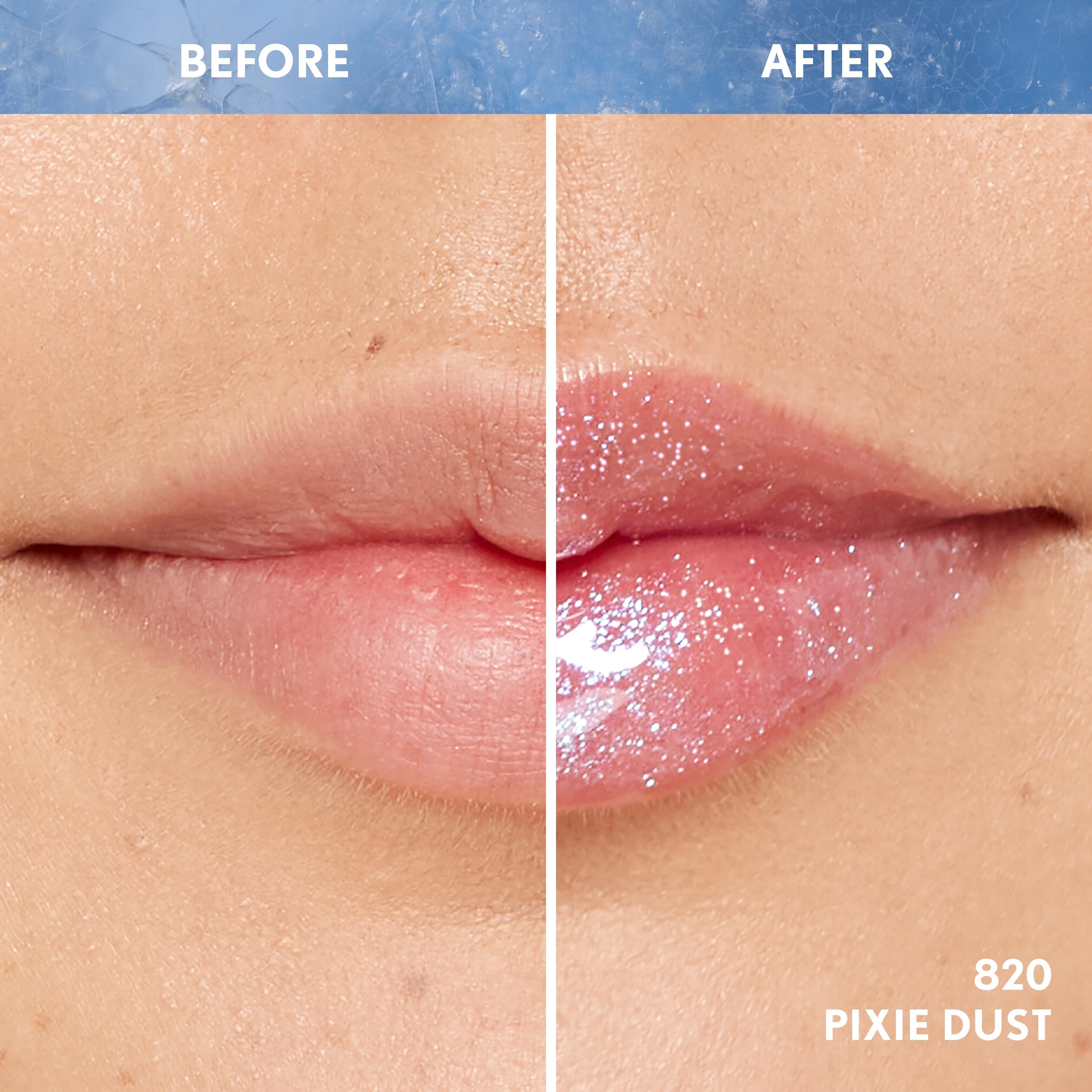 CoverGirl brillo labial con ligero efecto volumen para labios definidos.