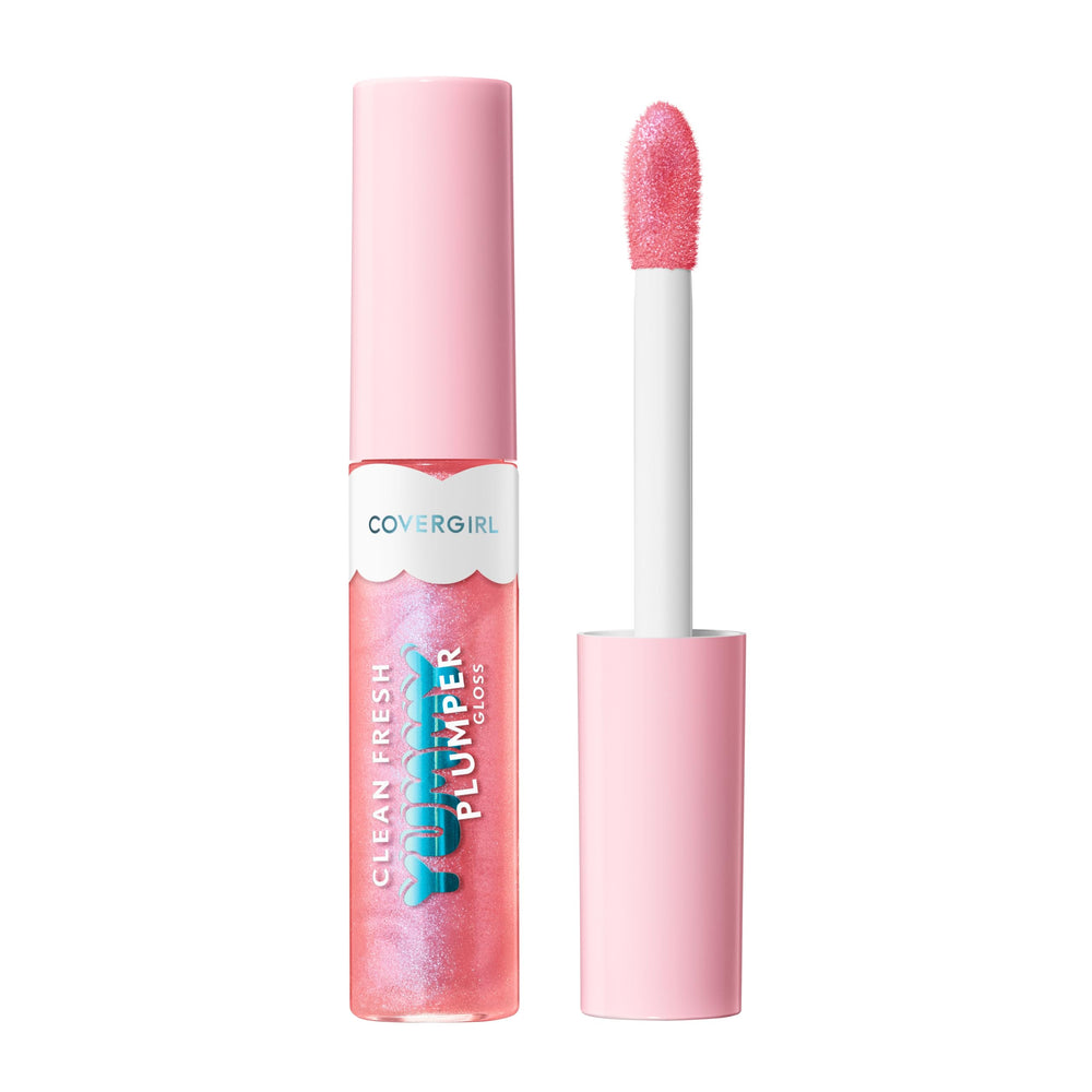 CoverGirl brillo labial envase: acabado brillante y sensación refrescante.