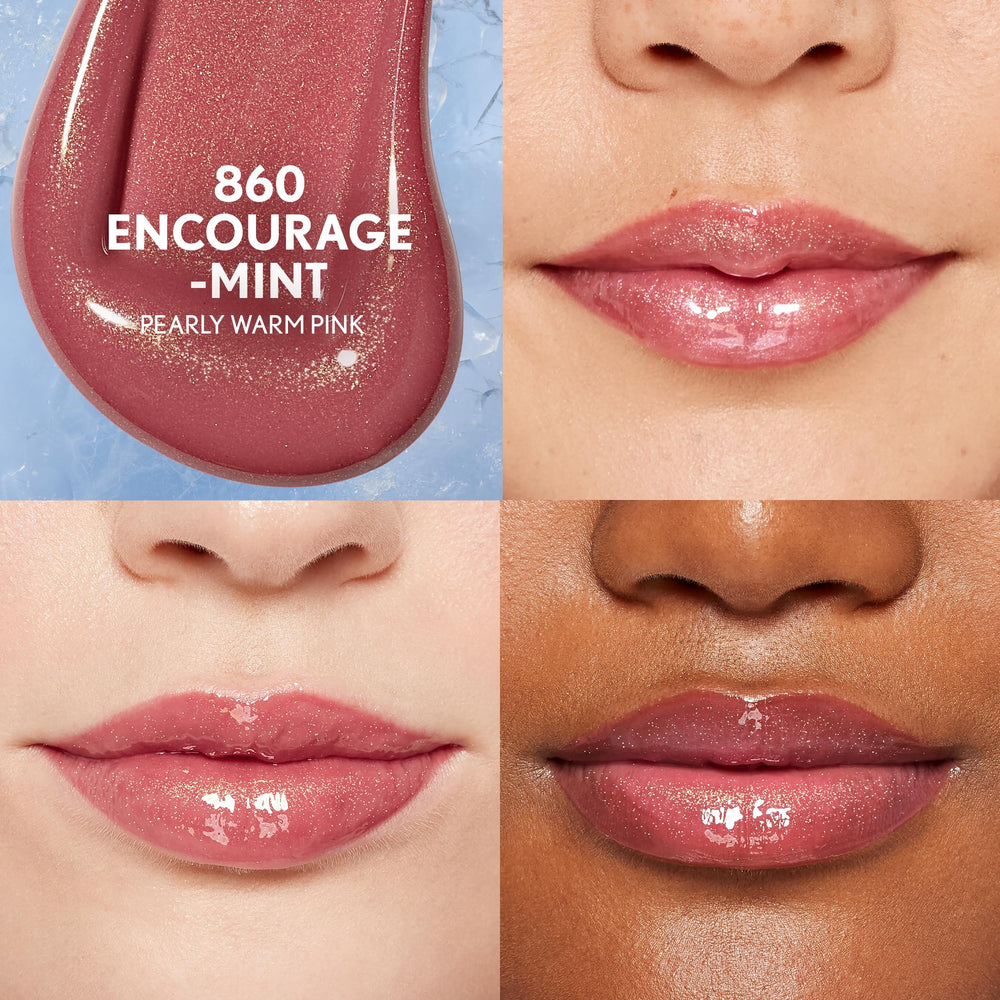 CoverGirl Brillo Labial Acabado glaseado con brillo intenso y suave sensación.