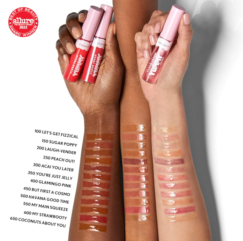 Fórmula vegana de COVERGIRL sin parabenos y sulfatos para labios nutridos.