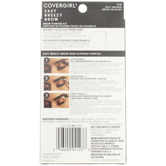 COVERGIRL brocha de doble extremo para cejas, aplicación sencilla y acabado natural.