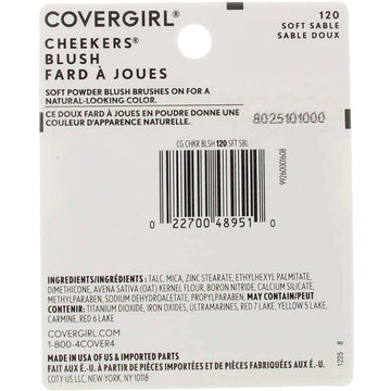 CoverGirl CG Cheeker 120 textura cremosa para difuminar y lograr acabado uniforme
