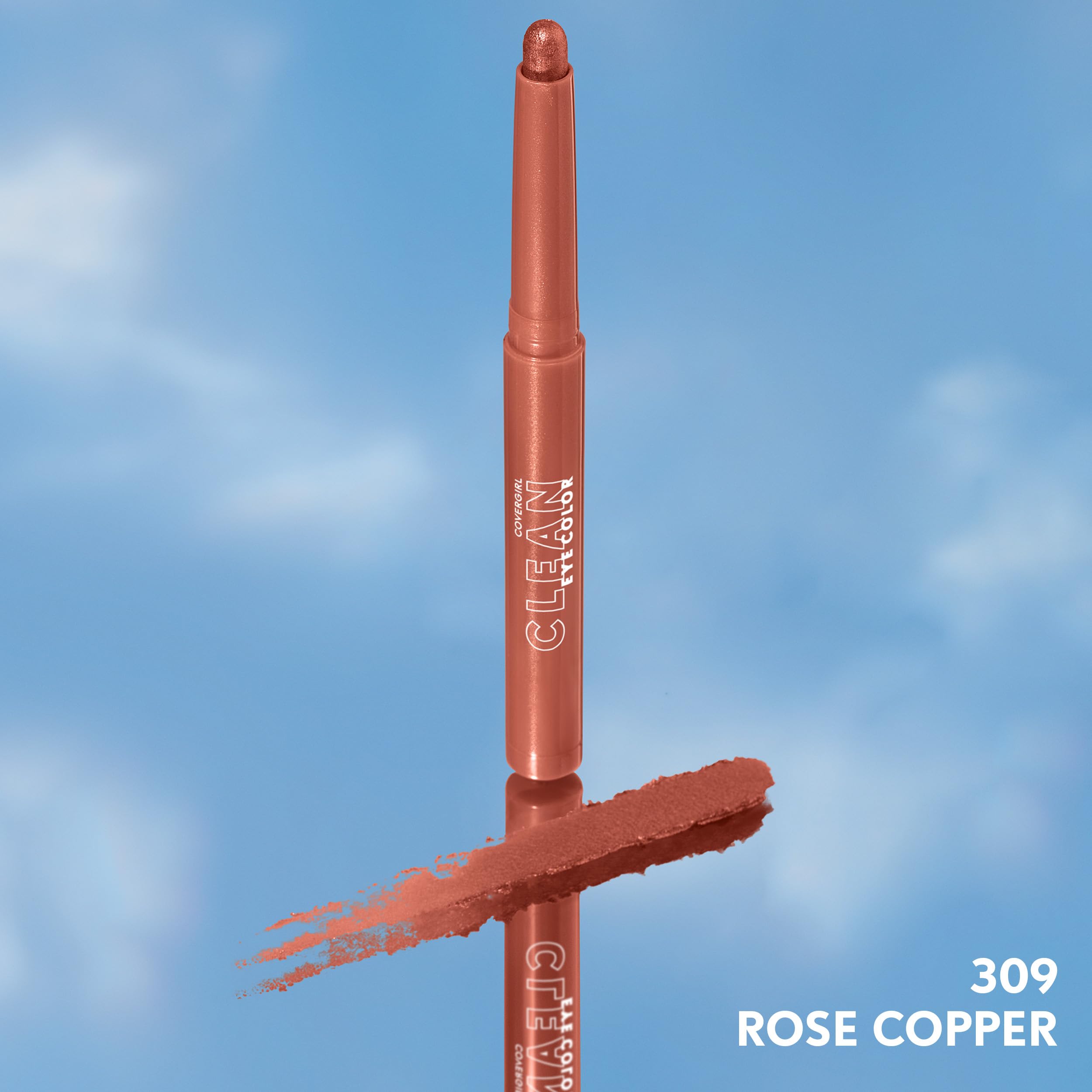 CoverGirl Clean Eye Color Rosa Cobre: acabado brillante que complementa cualquier look