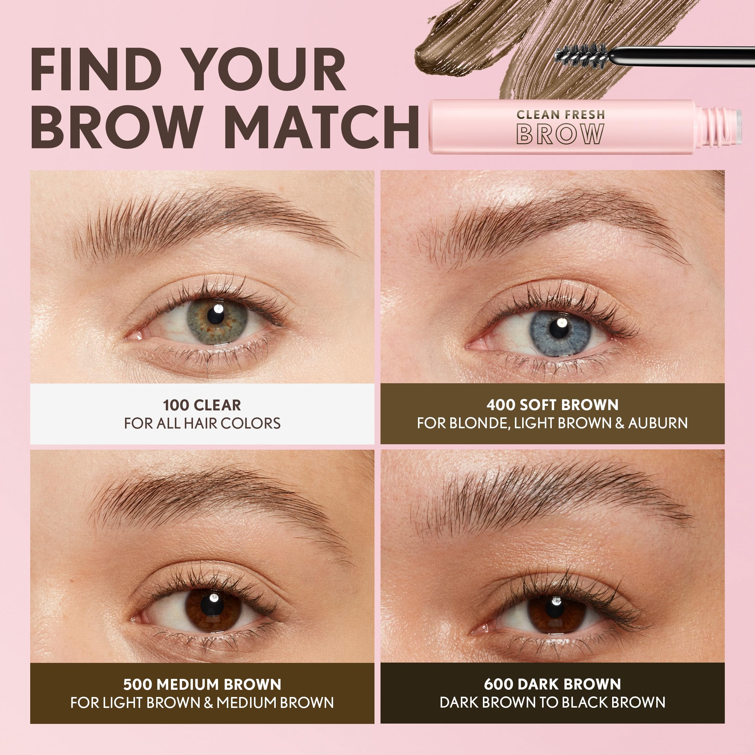 Cejas naturales con COVERGIRL Clean Fresh Brow para aspecto ligero