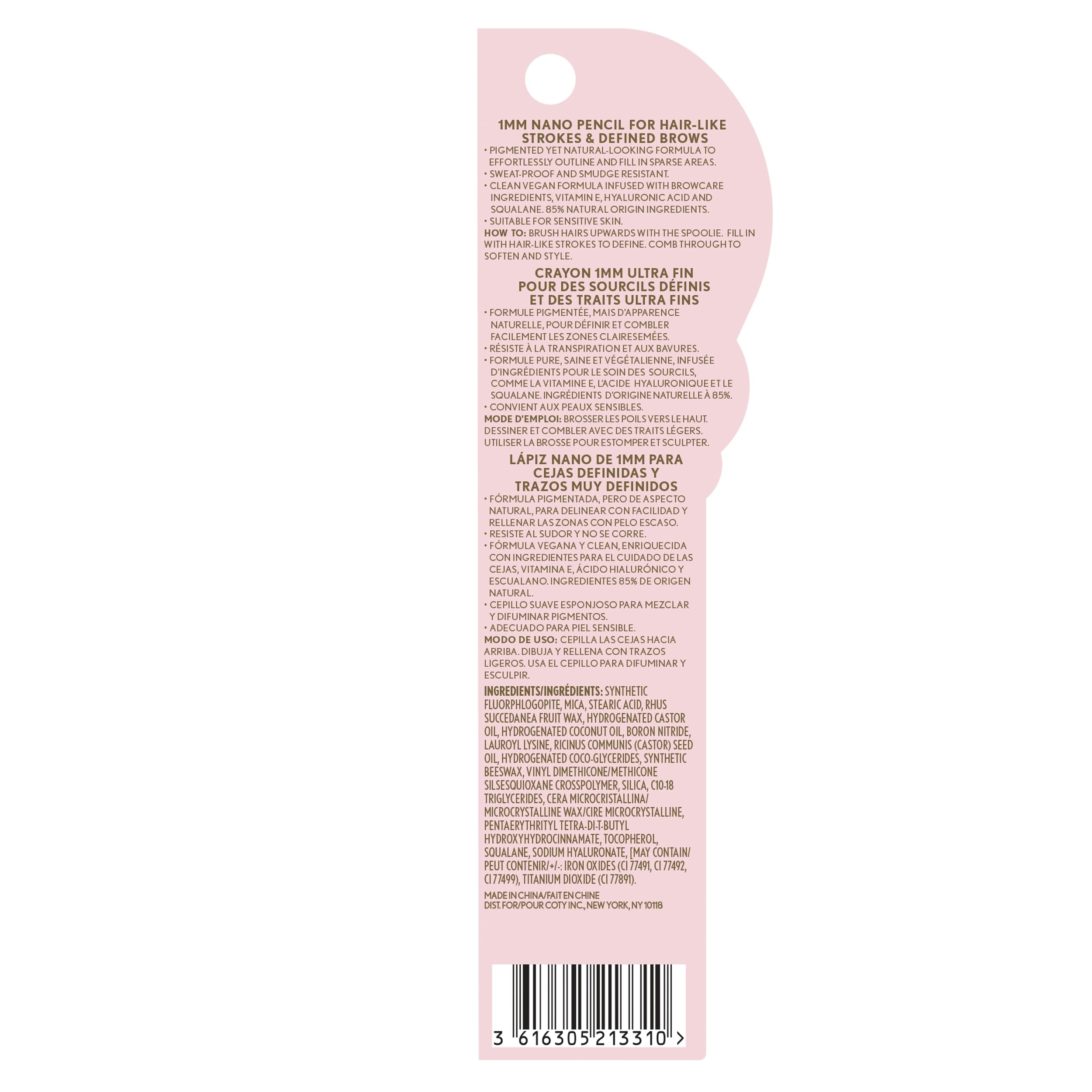 Covergirl Clean Fresh Brow Nano tamaño mini para retoques rápidos