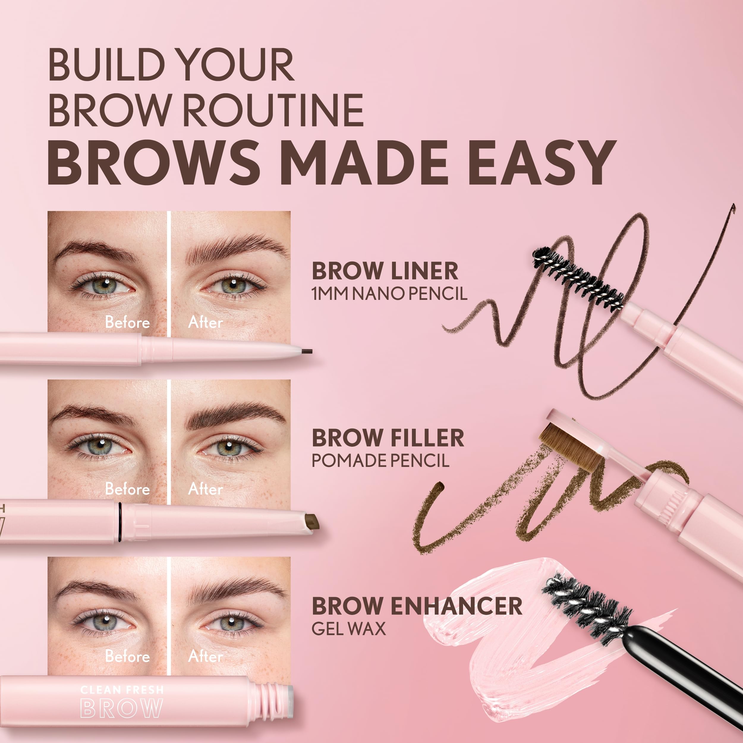 Covergirl Clean Fresh Brow Nano: tono 700 Negro Marrón para cejas definidas.