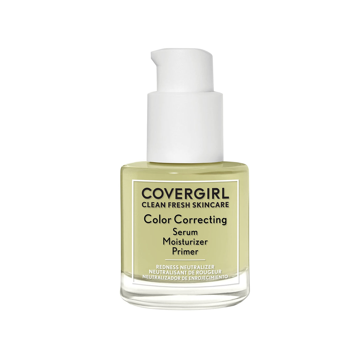 COVERGIRL Clean Fresh Color Correcting Serum, embalaje reciclado, apoya una rutina de belleza más sostenible.