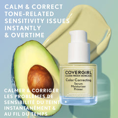Tono verde neutralizador de COVERGIRL corrige rojeces y unifica la tez.