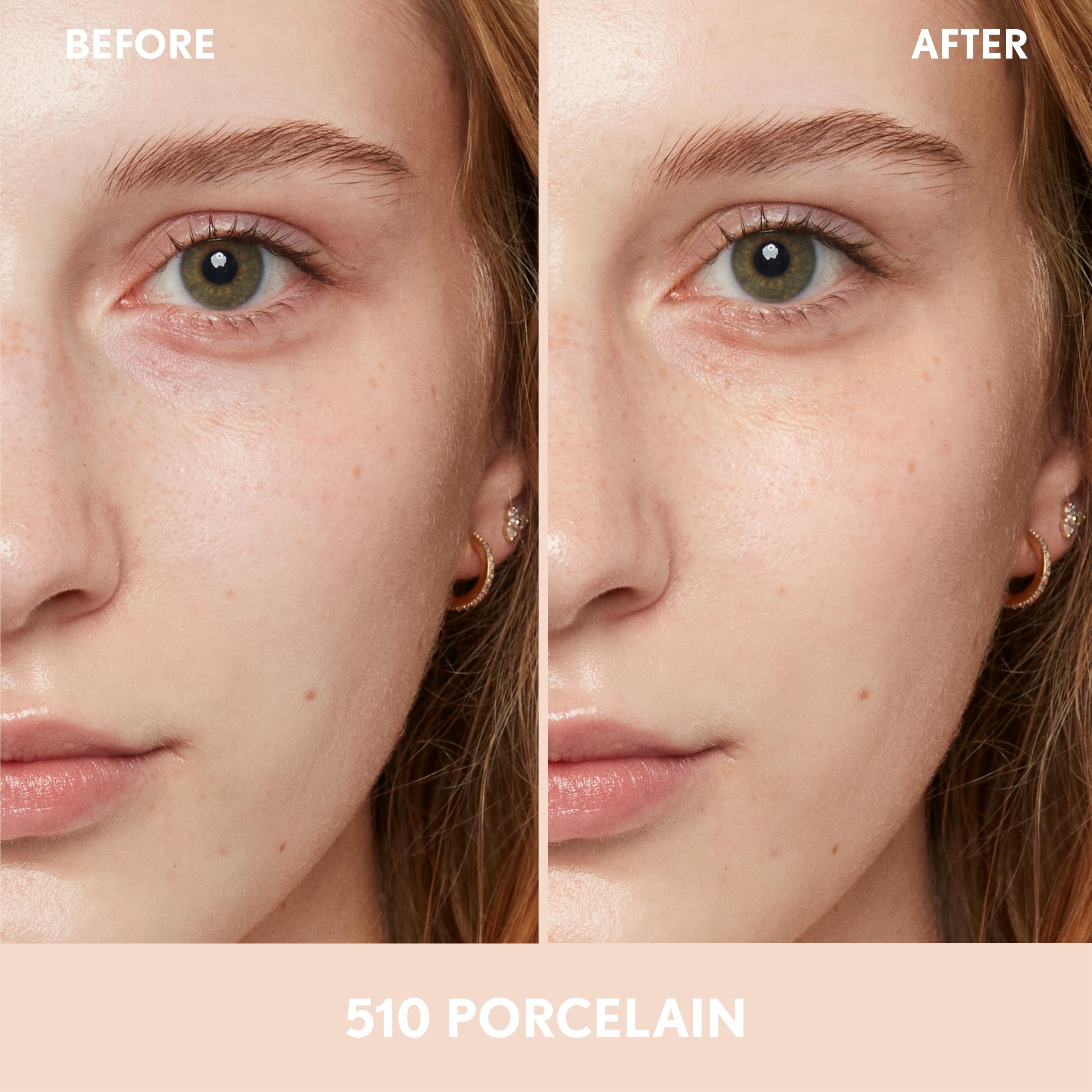 COVERGIRL Clean Fresh Nourishing Skin Tint 510 Porcelana, aplicador suave para resultados uniformes.