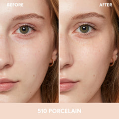 COVERGIRL Clean Fresh Nourishing Skin Tint 510 Porcelana, aplicador suave para resultados uniformes.