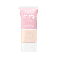 COVERGIRL Clean Fresh Nourishing Skin Tint 510 Porcelana, botella para un acabado ligero y natural.