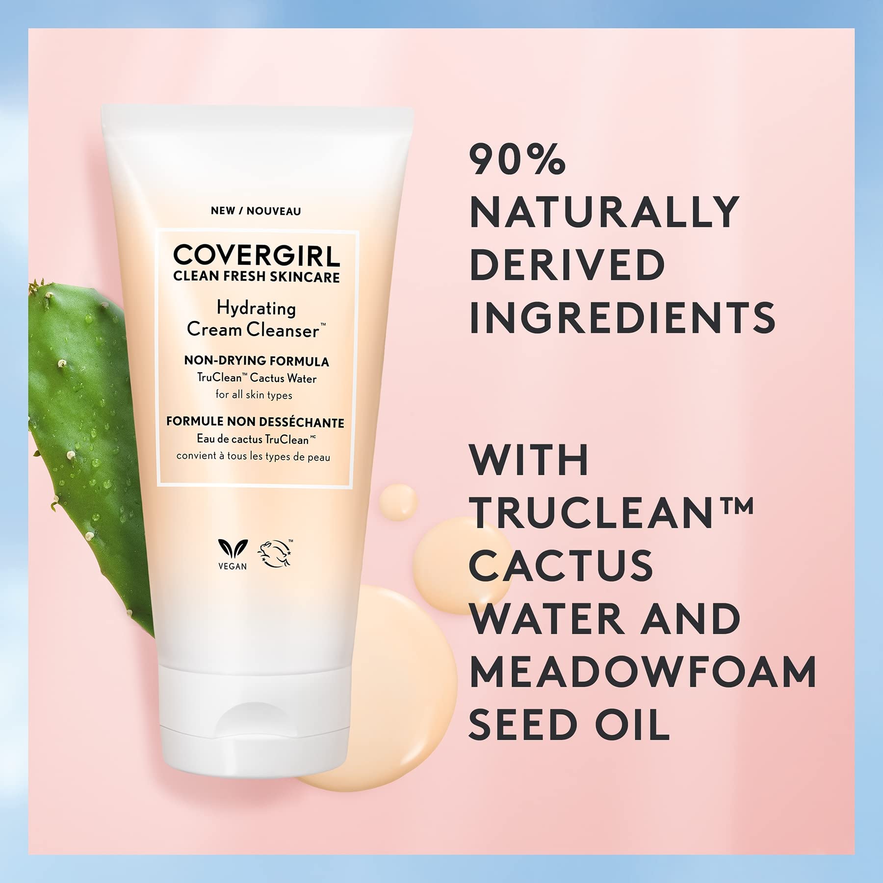 COVERGIRL Clean Fresh Skincare dispensador ergonómico facilita la aplicación