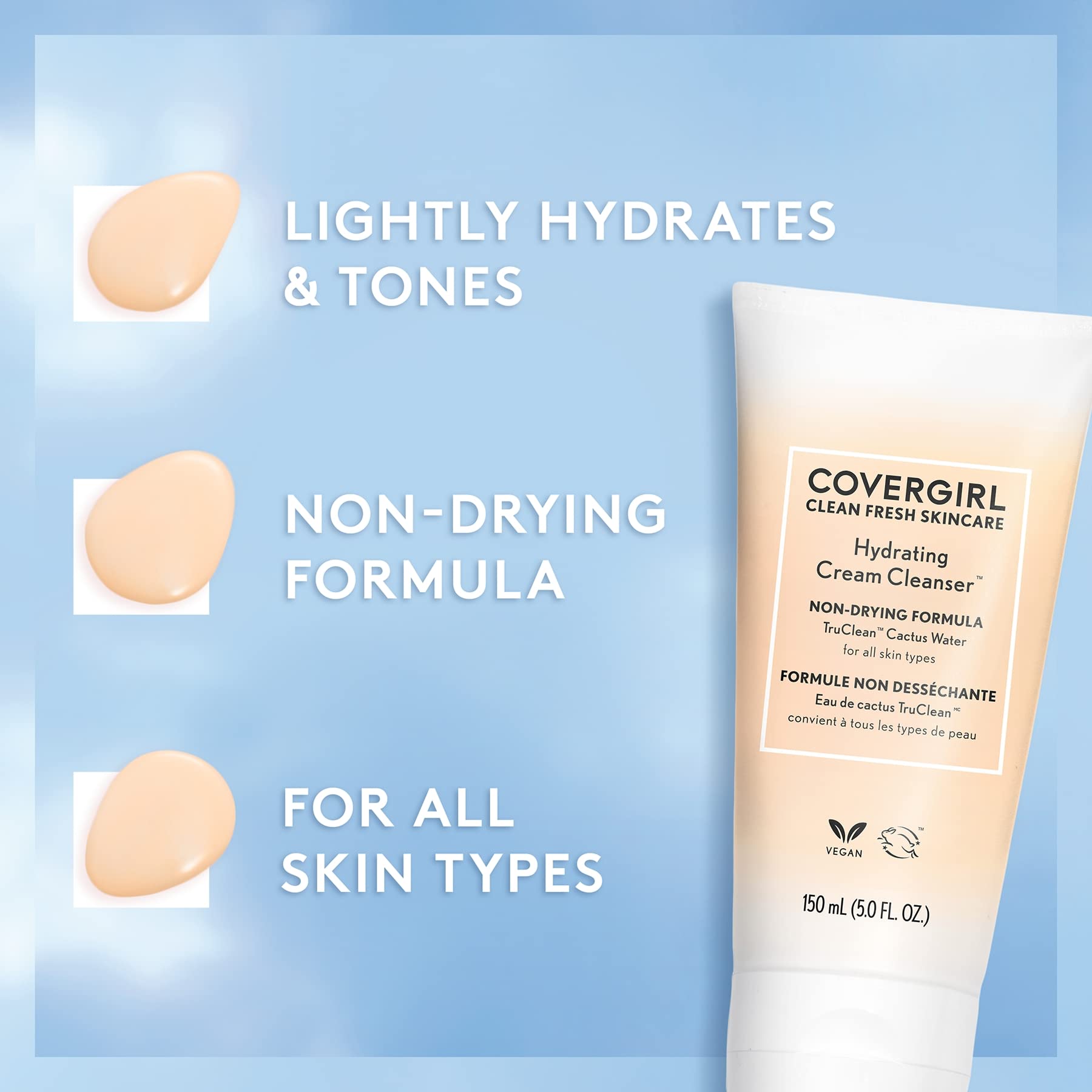 COVERGIRL Clean Fresh Skincare elimina maquillaje y grasa sin resecar