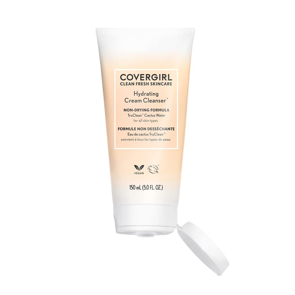 COVERGIRL Clean Fresh Skincare ofrece TruClean Cactus Water destacada en etiqueta