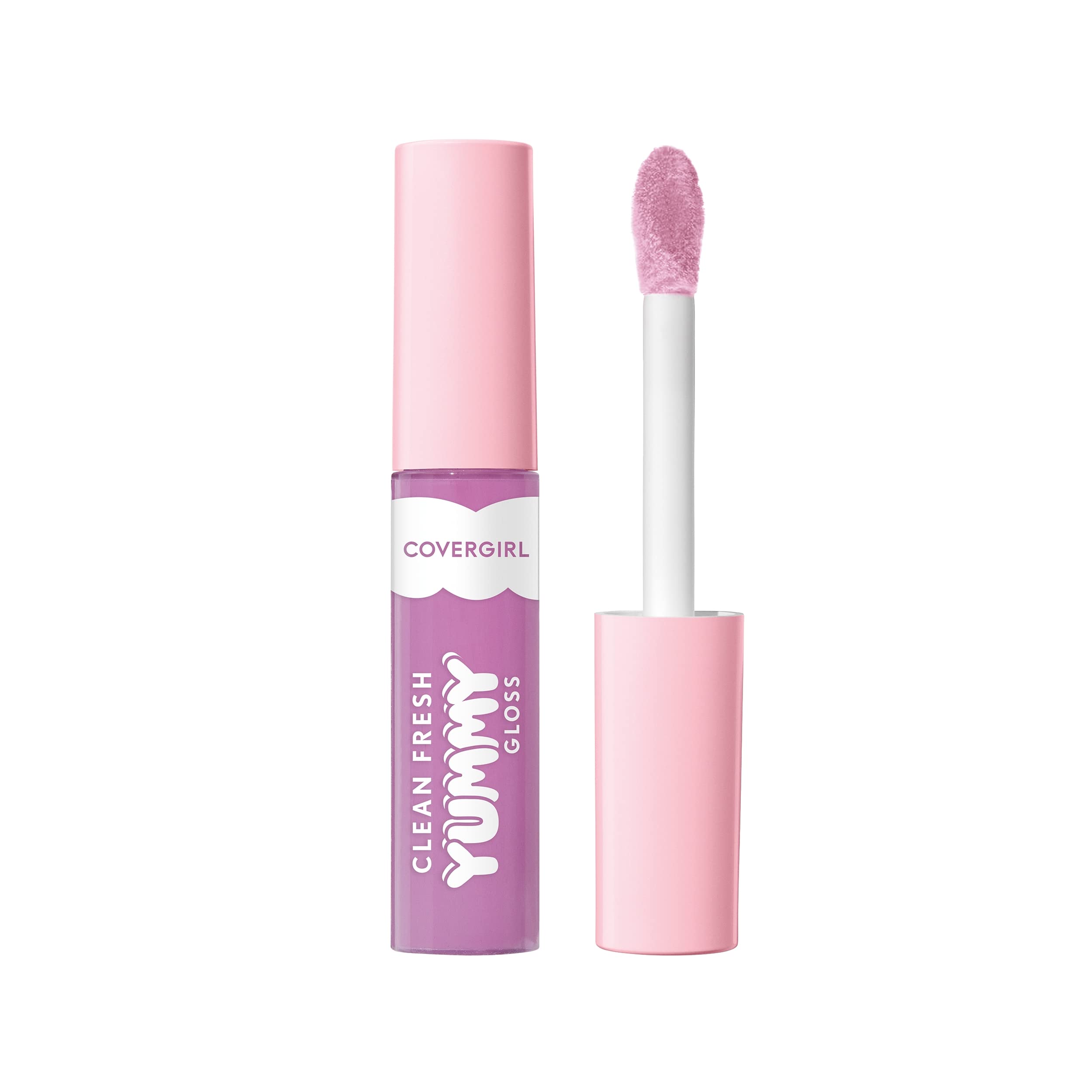 COVERGIRL Clean Fresh Yummy Lip Gloss con aplicador doe-foot para capa precisa y uniforme.