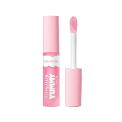 COVERGIRL Clean Fresh Yummy Gloss en envase compacto para brillo suave y natural.