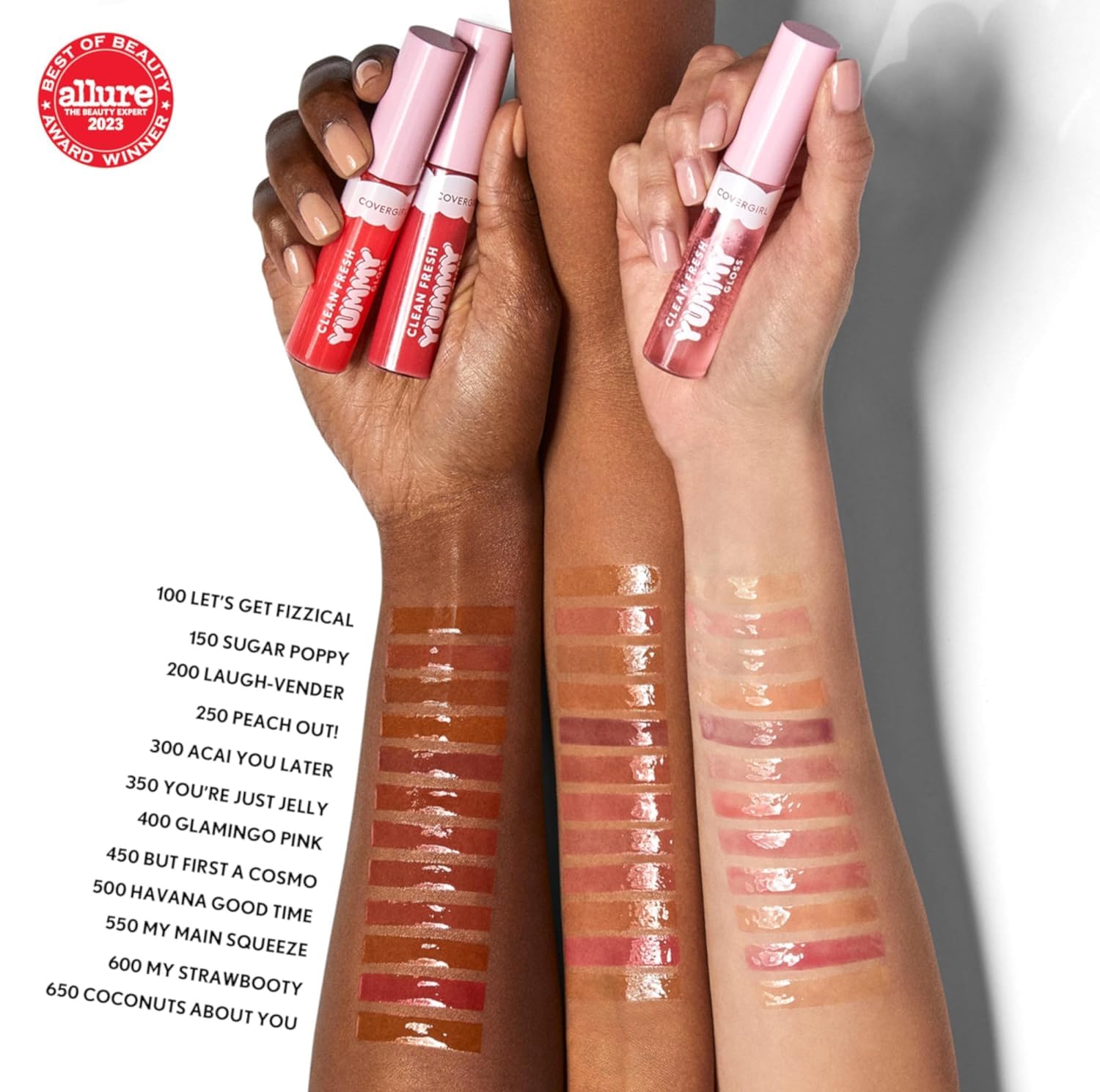 COVERGIRL Clean Fresh Yummy Gloss con fragancias naturales para una experiencia sensorial agradable.