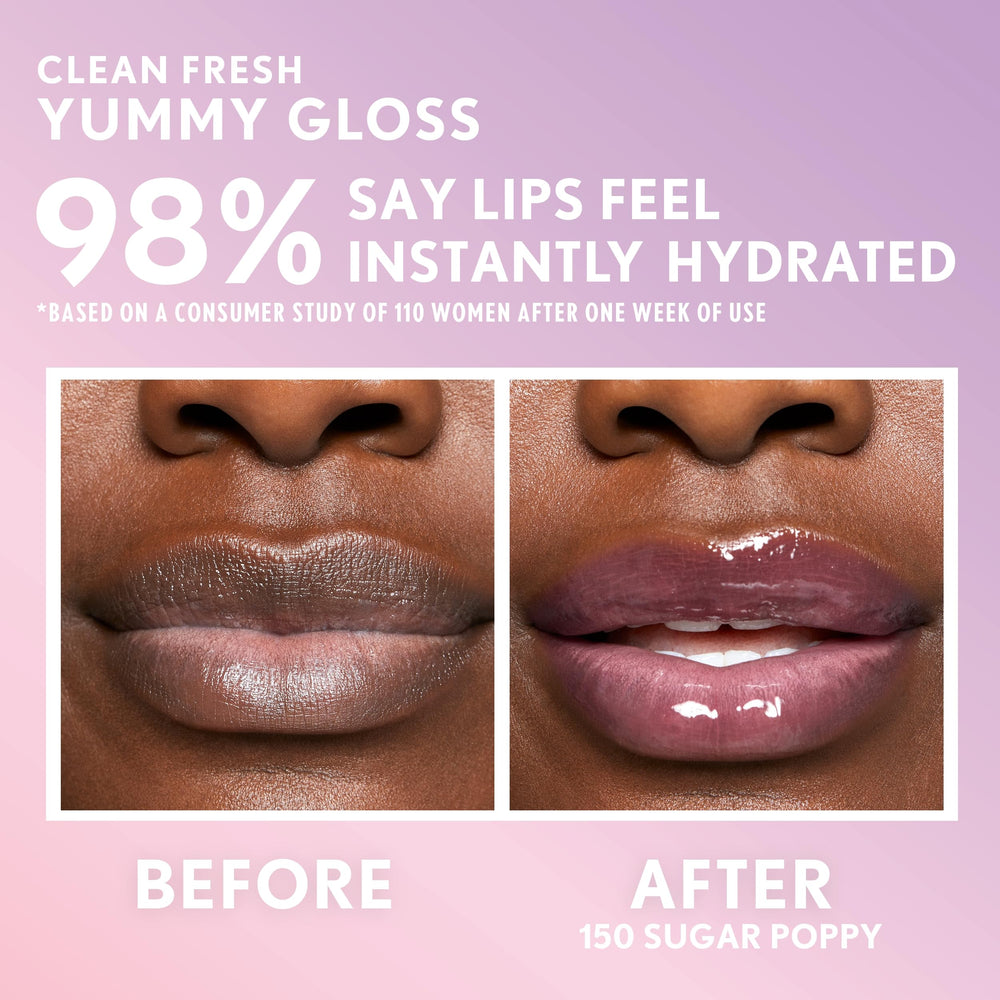 COVERGIRL Clean Fresh Yummy Gloss sin gluten para mayor confianza en la rutina vegana.
