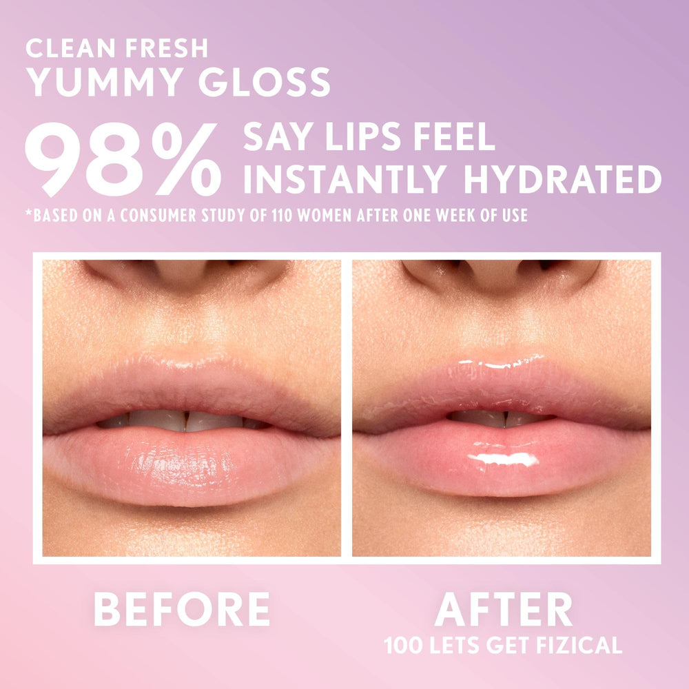 Tono translúcido realzando los labios con efecto natural.