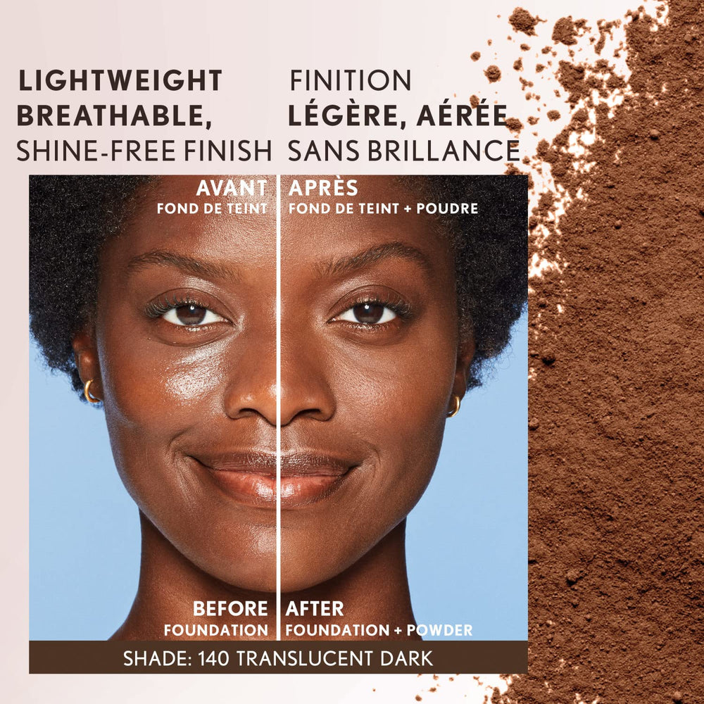 CoverGirl translúcido profundo polvo suelto apto para piel sensible.