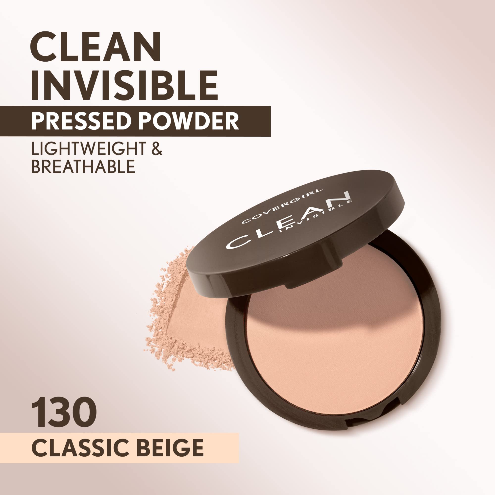 Textura fina del polvo Covergirl para un acabado natural