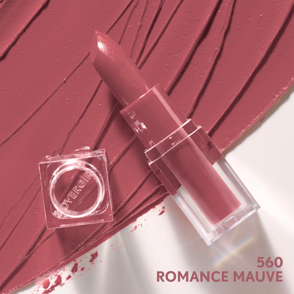 CoverGirl Clean Lip Color Romance Mauve, textura cremosa para labios lisos y cómodos.